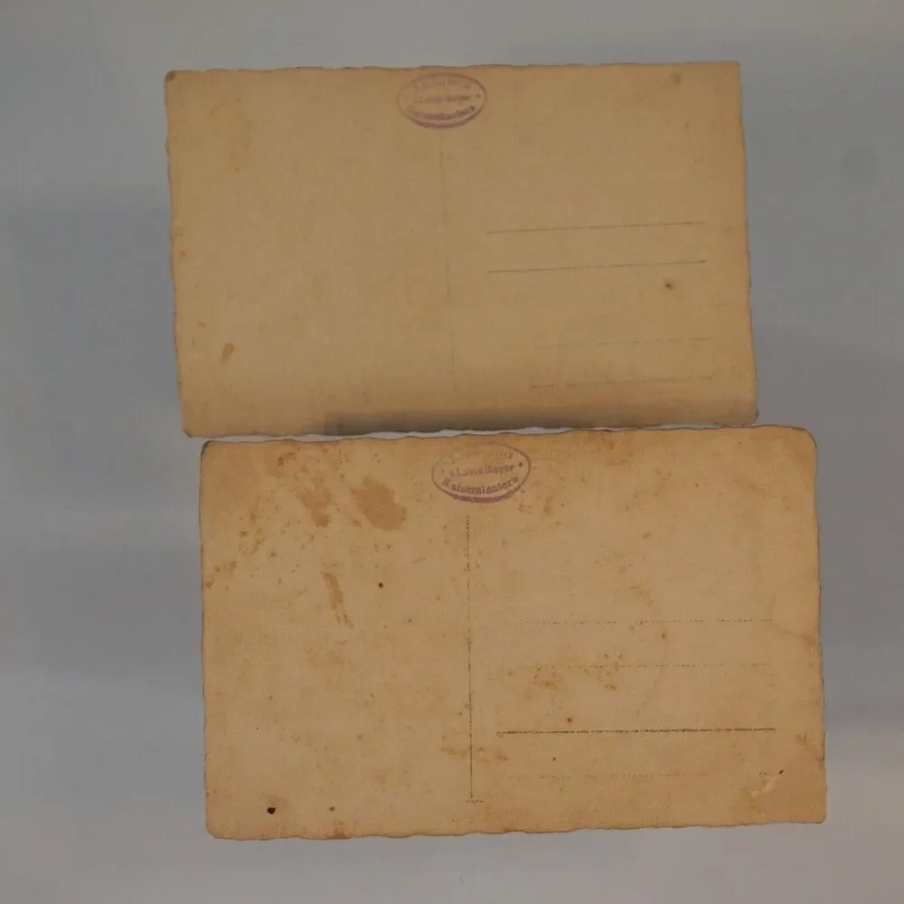 2 Antique Family Photo Cards Real Picture Photographs Germany